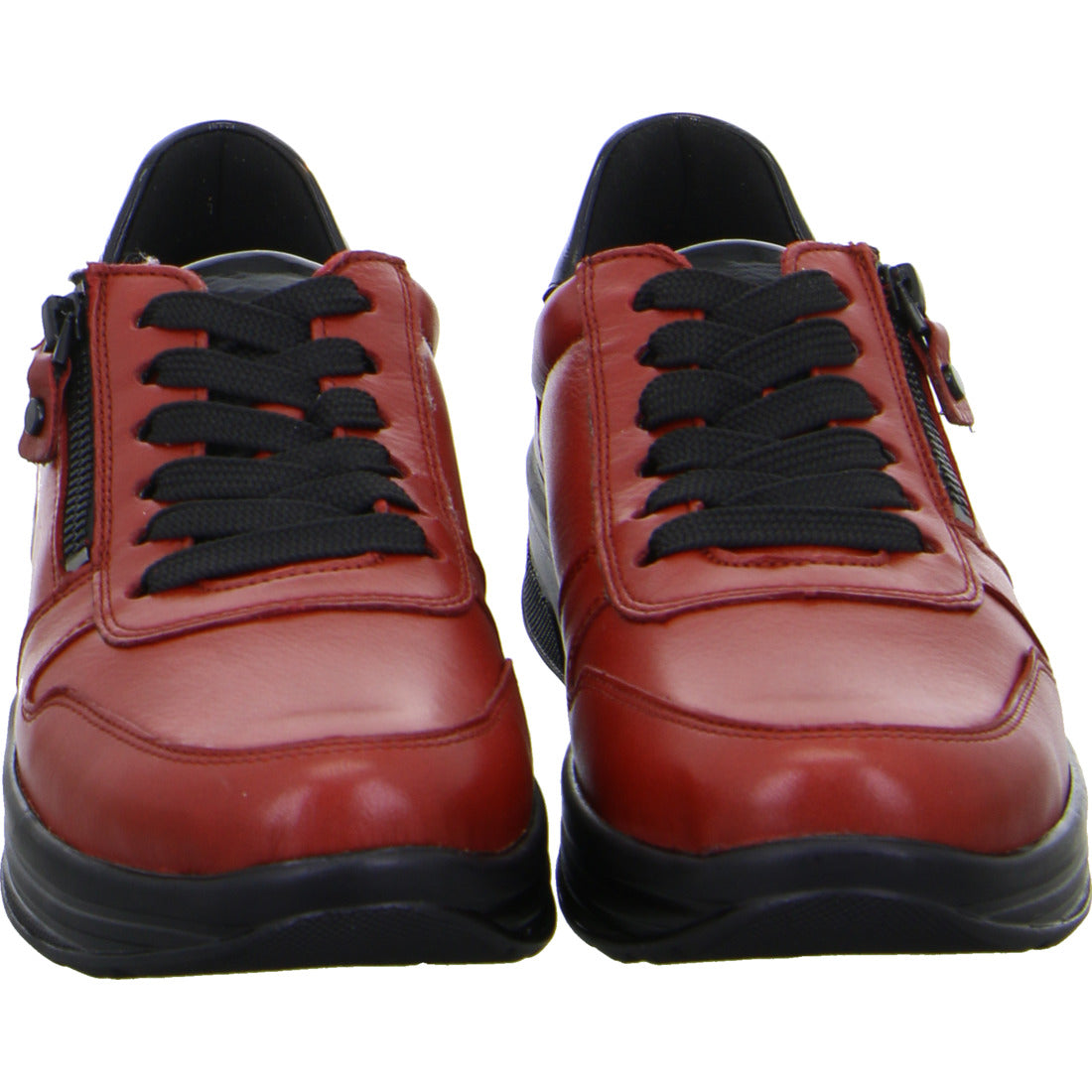 Ara 12-32440 26 Chilli Red & Black Sapporo HighSoft Sneakers with Zip