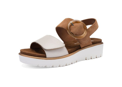 Ara 12-33505 09 Bilbao-S G Fit Cream & Tan Sandals