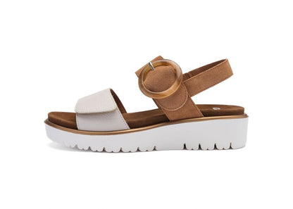 Ara 12-33505 09 Bilbao-S G Fit Cream & Tan Sandals