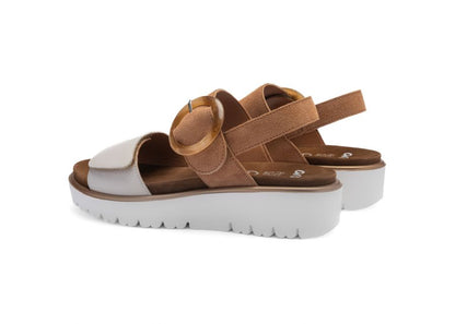 Ara 12-33505 09 Bilbao-S G Fit Cream & Tan Sandals