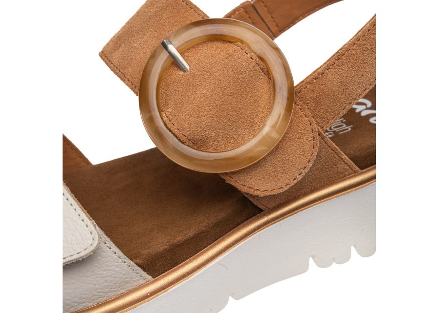 Ara 12-33505 09 Bilbao-S G Fit Cream & Tan Sandals