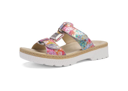 Ara 12-39103 16 Capri-S Multi Slip On Mule with Velcro Straps