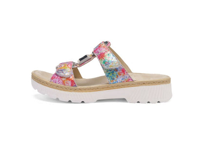 Ara 12-39103 16 Capri-S Multi Slip On Mule with Velcro Straps