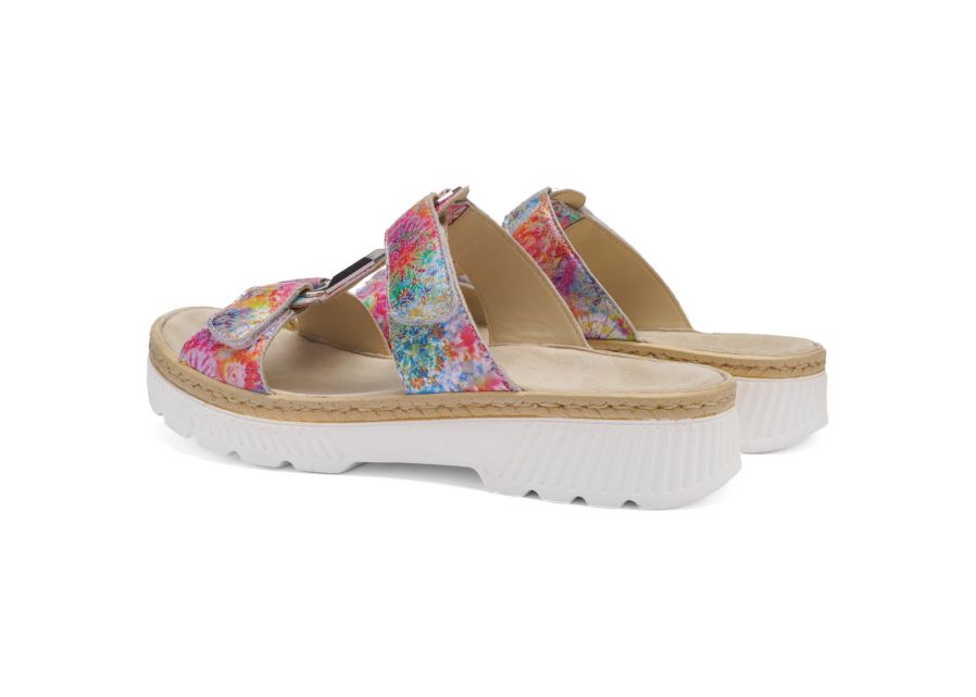 Ara 12-39103 16 Capri-S Multi Slip On Mule with Velcro Straps