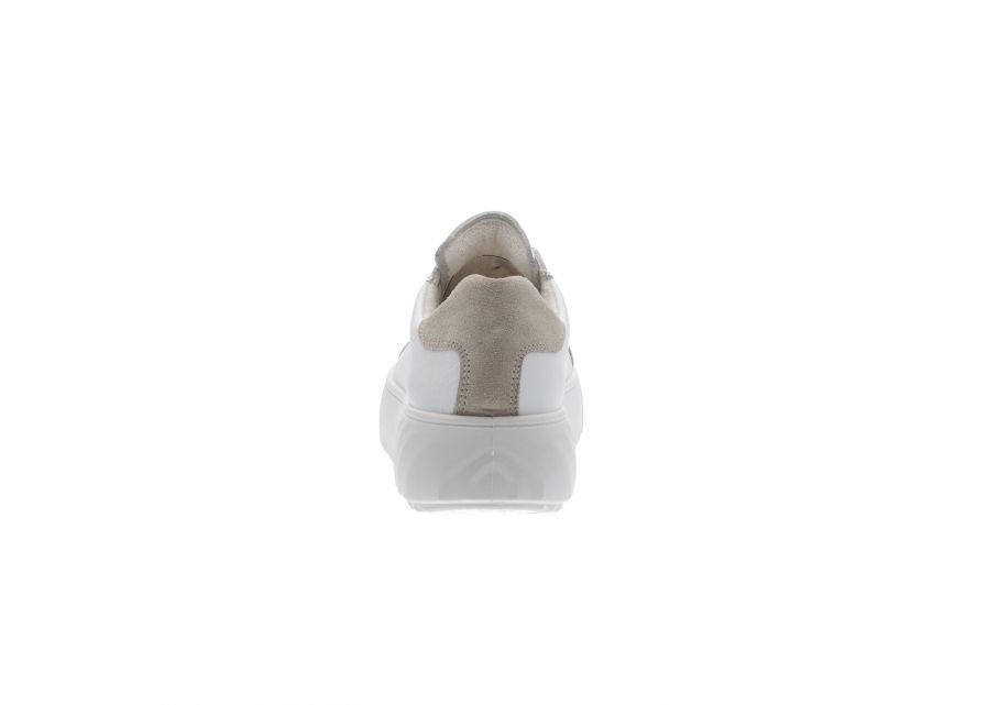 Ara 12-46523 04 Monaco H Fit White & Beige Back Sneakers