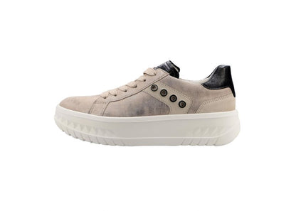 Ara 12-46709 05 Monaco 2.0 H Fit Beige Metallic & Black Sneakers