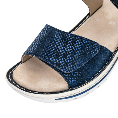 Ara 12-47207 03 Tampa-S 2.0 Navy G Fit Velcro Sandals with Slingback Strap