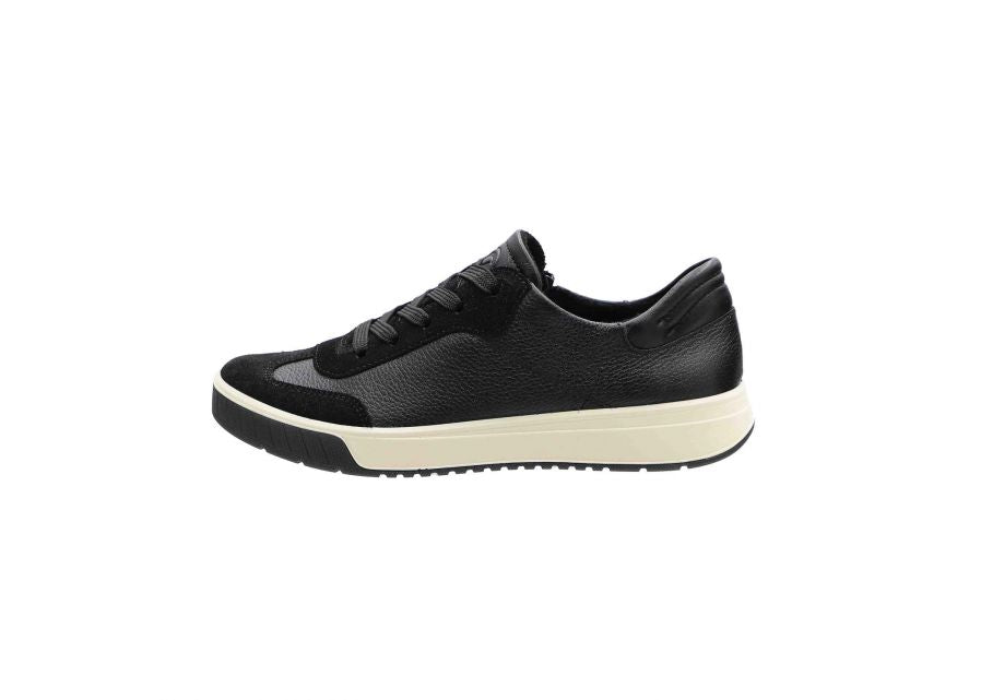Ara 12-50006 01 ROM 2.0 Black Leather & Suede G Fit Sneakers