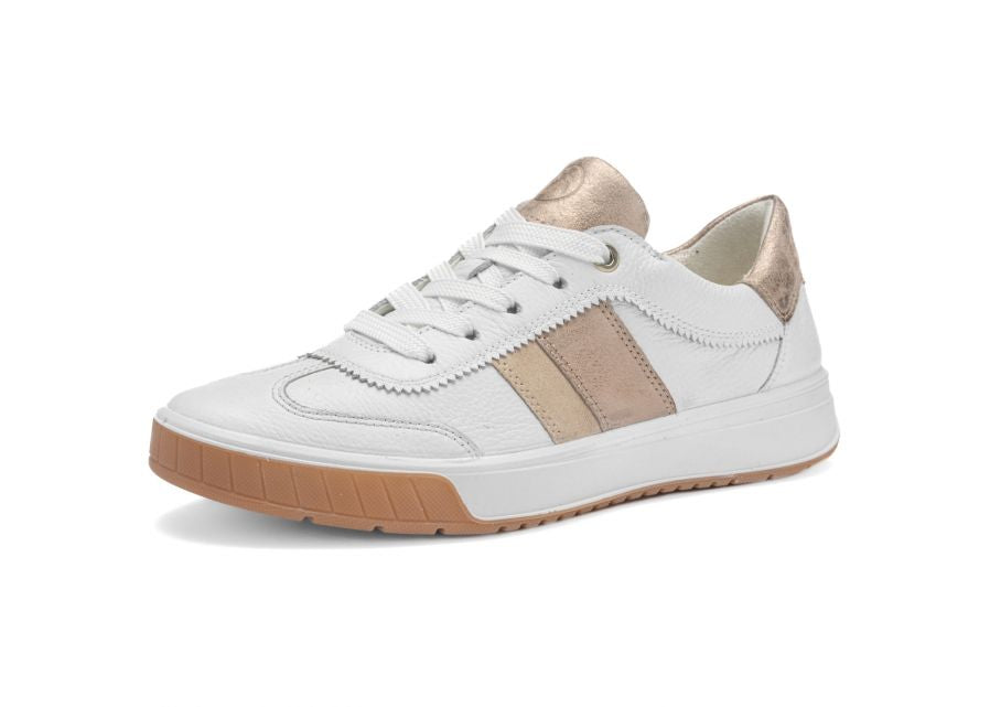 Ara 12-50028-04 Rom.20 G Fit White & Gold Trainers