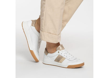 Ara 12-50028-04 Rom.20 G Fit White & Gold Trainers