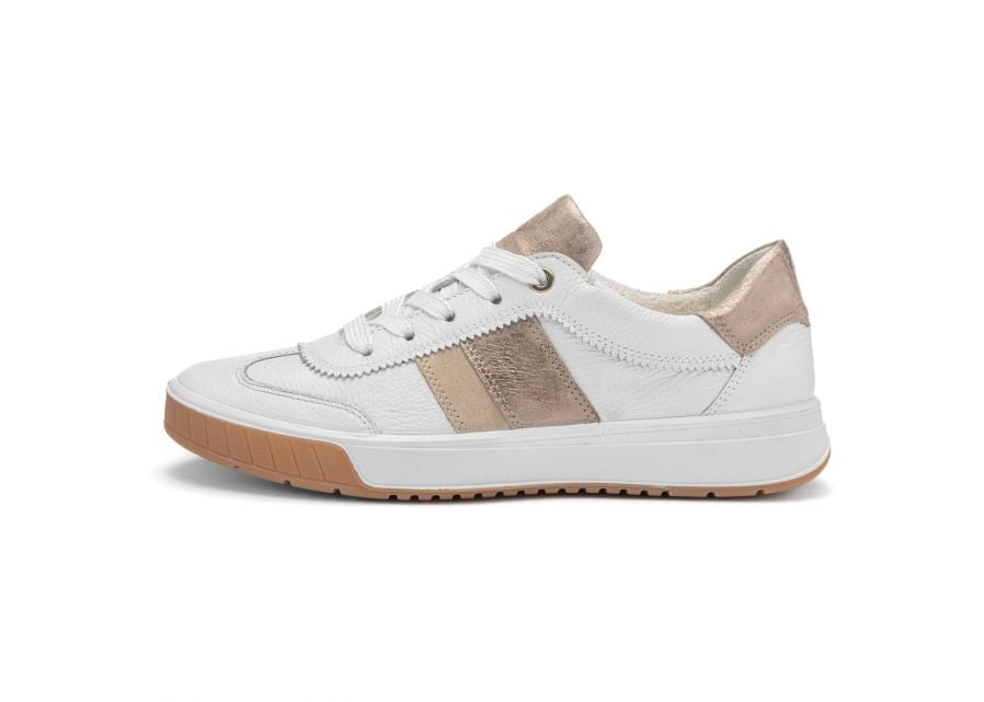 Ara 12-50028-04 Rom.20 G Fit White & Gold Trainers