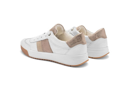 Ara 12-50028-04 Rom.20 G Fit White & Gold Trainers