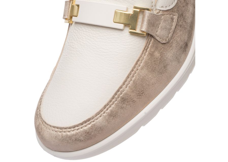 Ara 12-50630 05 Zurich 2.0 H Fit Cream & Beige Metallic Slip On Shoes