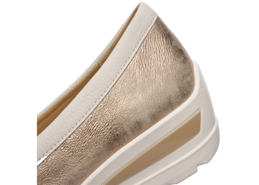 Ara 12-50630 05 Zurich 2.0 H Fit Cream & Beige Metallic Slip On Shoes