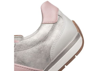 Ara 12-50904 04 Portofino G Fit Silver Metallic & Pink Trainers