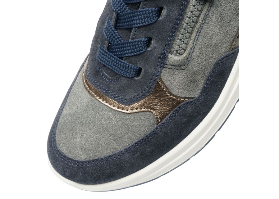 Ara 12-57702 22 Garda Blue Graphit Grey Combi H Fit Trainers