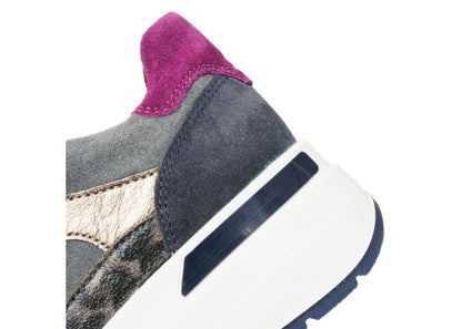 Ara 12-57702 22 Garda Blue Graphit Grey Combi H Fit Trainers