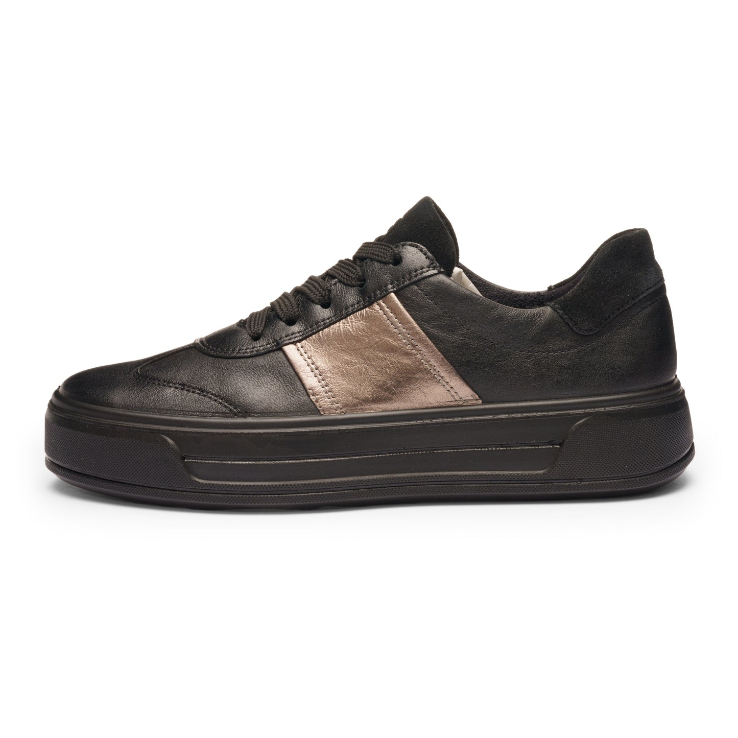 Ara 12-23012 18 Canberra 3.0 H Fit Black & Bronze Sneakers