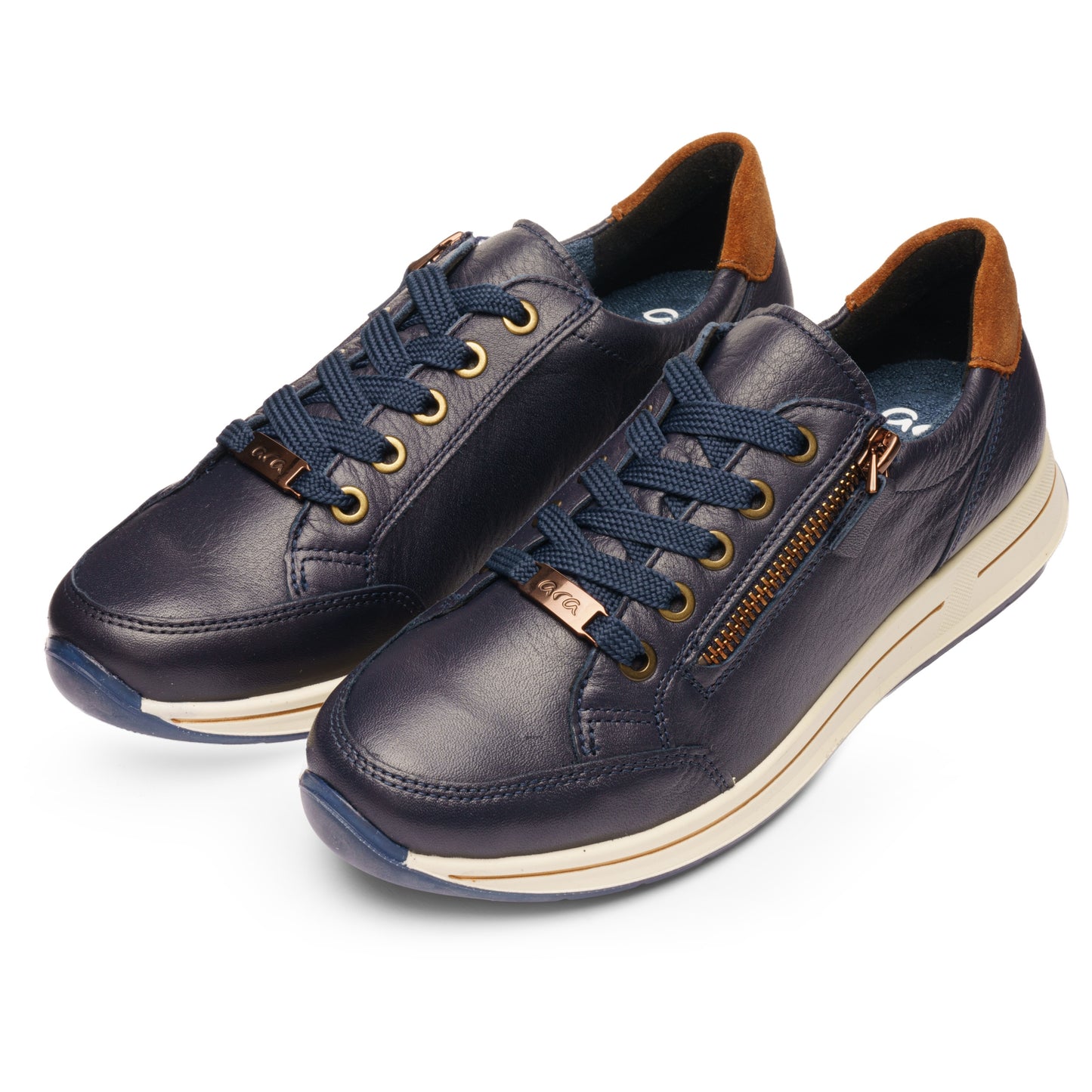 Ara 12-24801 22 Osaka 2.0 Navy Blue H Fit Extra Wide Sneakers
