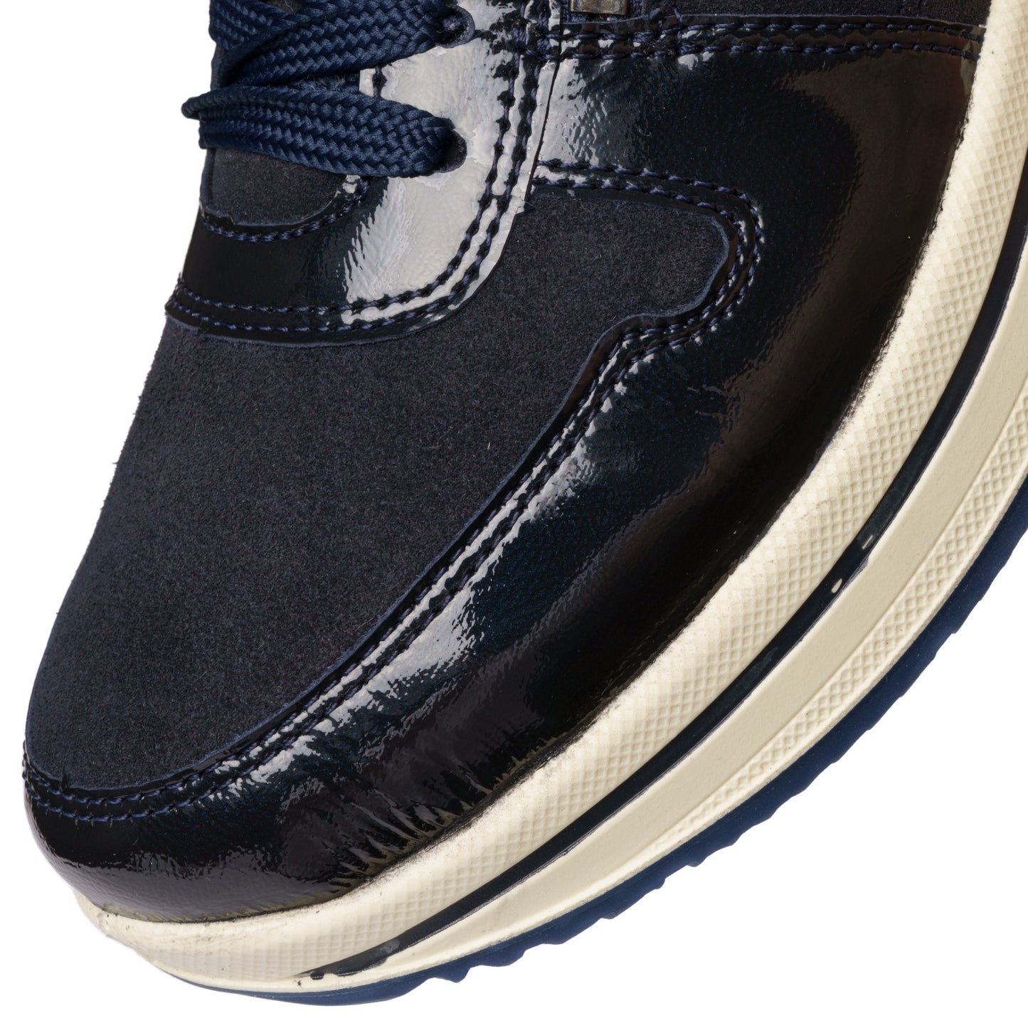 Ara 12-27540 92 Sapporo 3.0 Navy Suede & Patent H Fit Sneakers