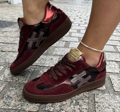 Another Trend A0328357 Baby Silk+Vintage Metal Red Trainers