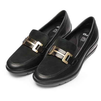 Ara 12-50609 01 Zurich 2.0 H Fit Black Slip On Loafers