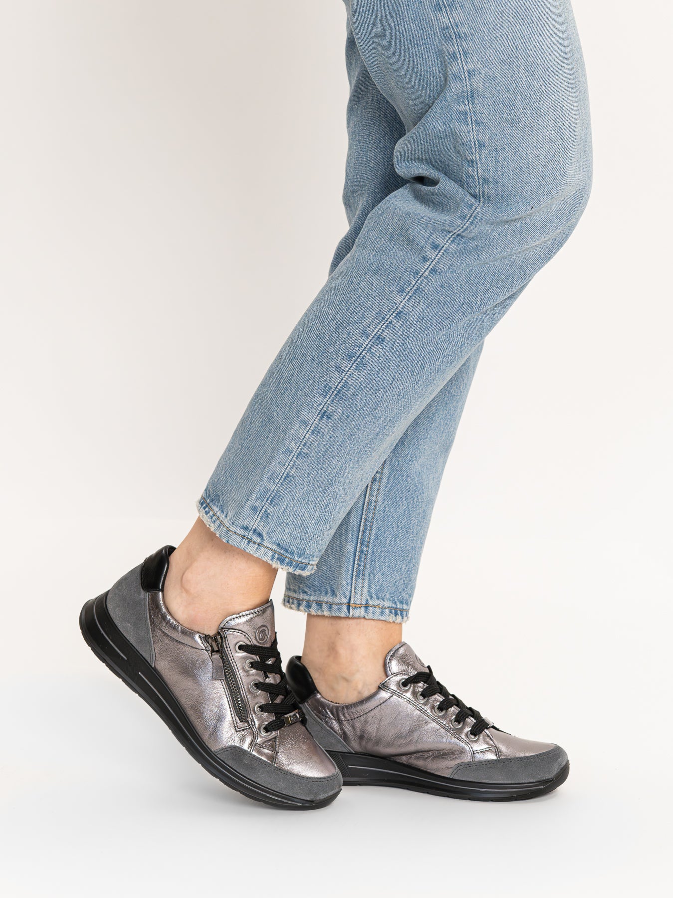 Ara 12-54801 88 Osaka 2.0 H Fit Silver Grey Mix Sneakers