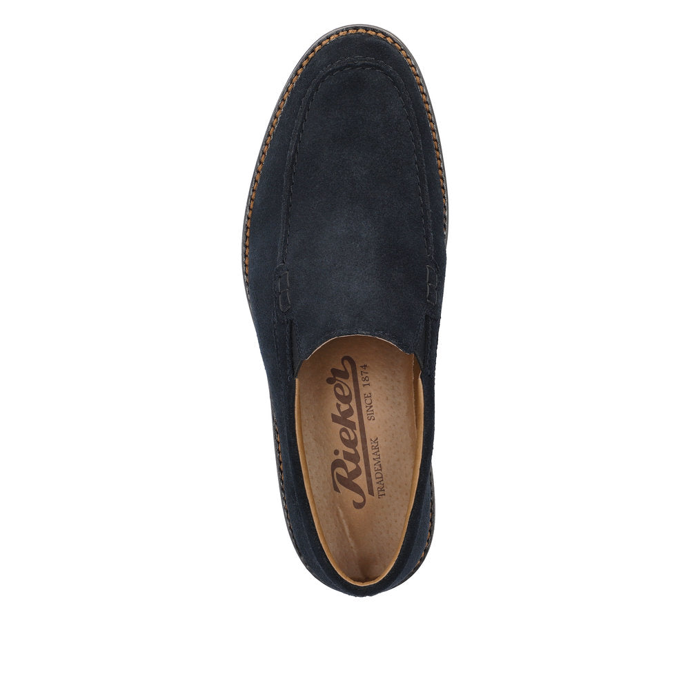 Rieker 12551-14 Navy Blue Slip On Loafers