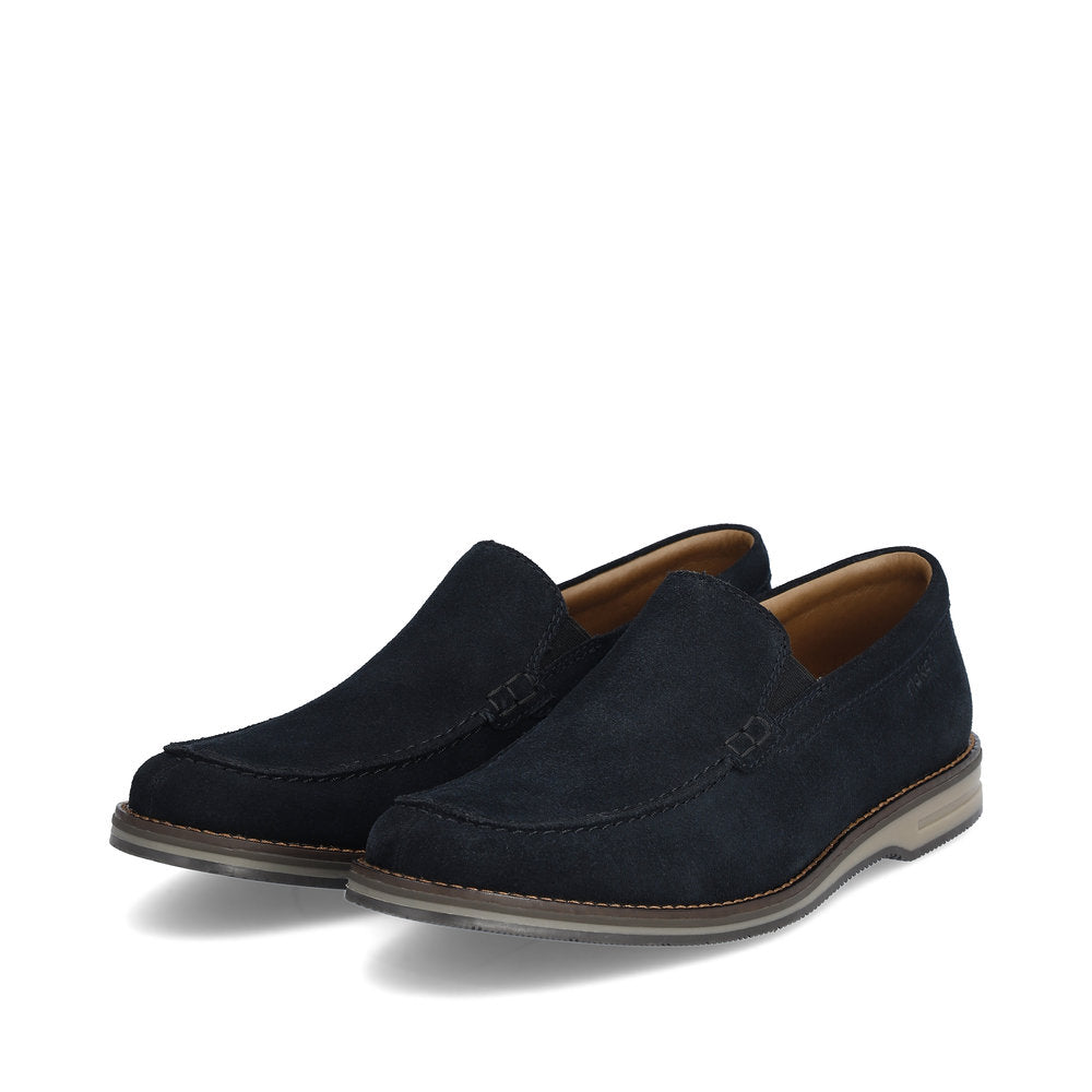 Rieker 12551-14 Navy Blue Slip On Loafers