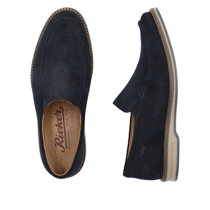 Rieker 12551-14 Navy Blue Slip On Loafers