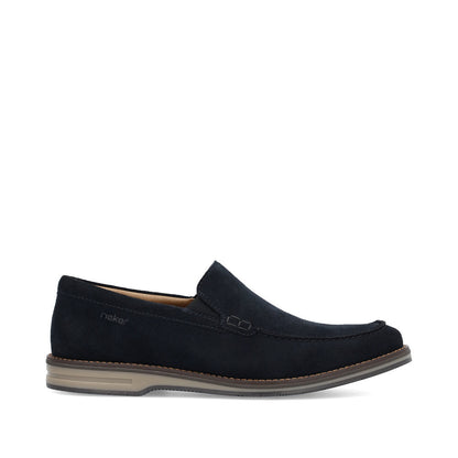 Rieker 12551-14 Navy Blue Slip On Loafers