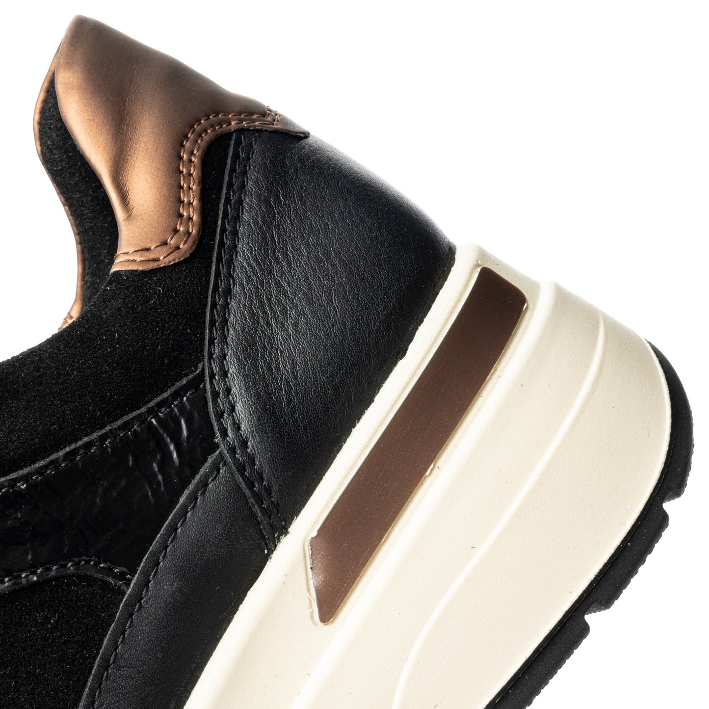 Ara 12-57702 01 Garda H Fit Black Sneakers with Zip