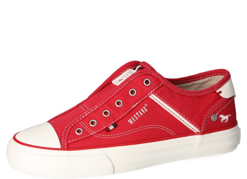 Mustang 1272-402-5 Red Slip On Trainers