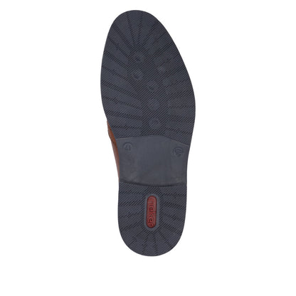 Rieker 13557-24 Tan Brown Slip On Shoes with Navy Trim