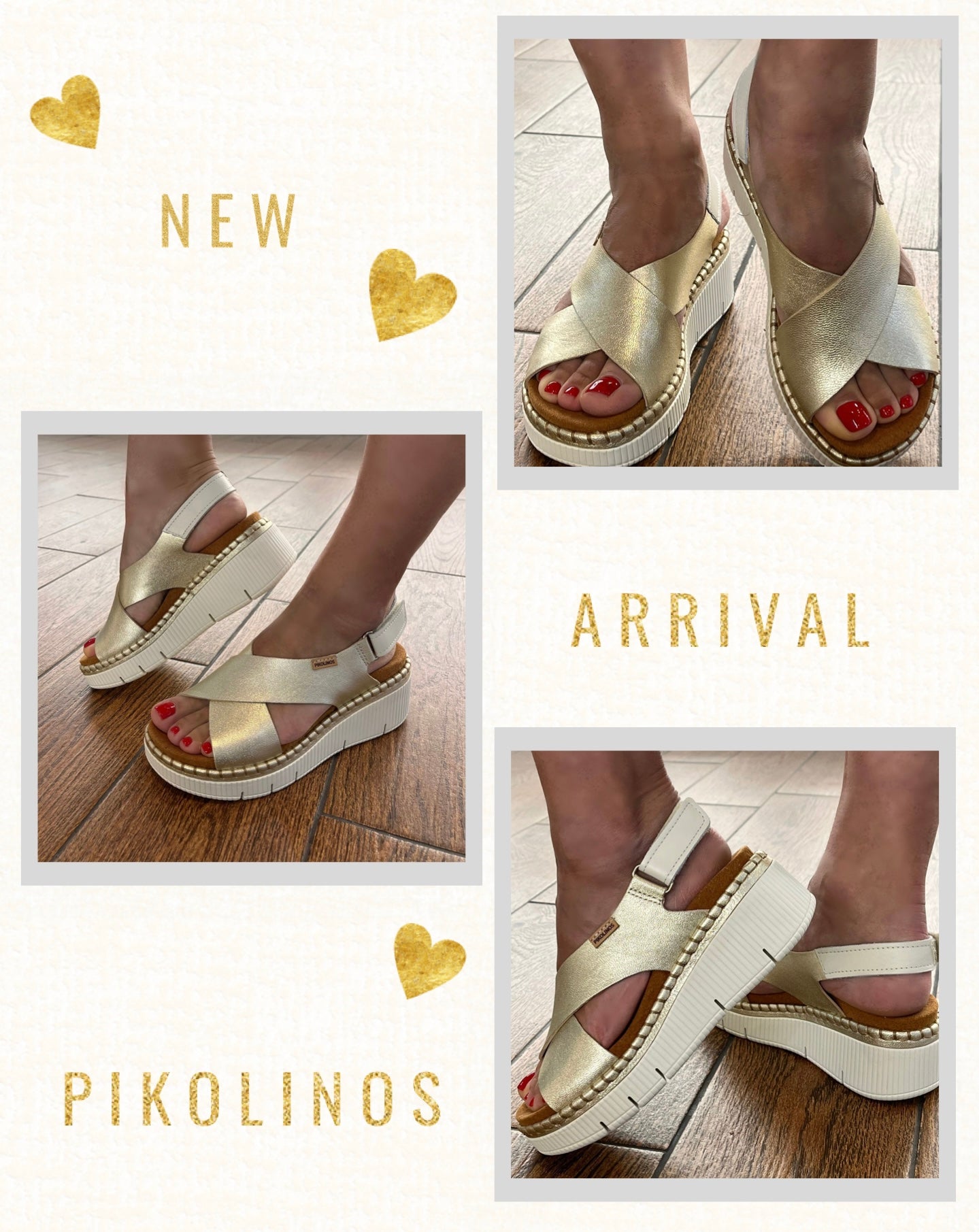 Pikolinos Gomera W0K-0606CLC1 799 Carrara Metallic Sandals