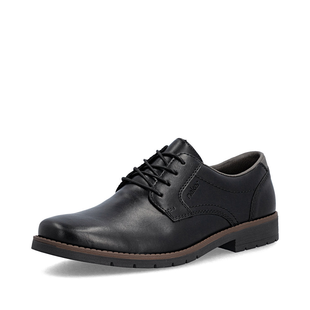 Rieker 13900-00 Black Lace Shoes