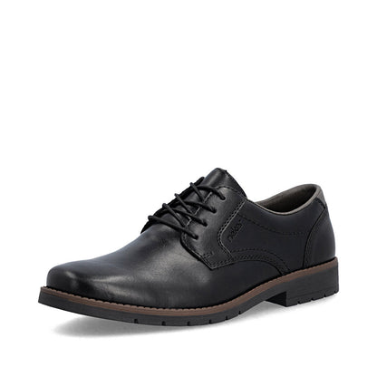 Rieker 13900-00 Black Lace Shoes