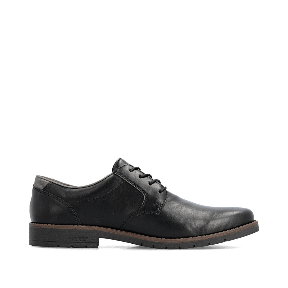 Rieker 13900-00 Black Lace Shoes