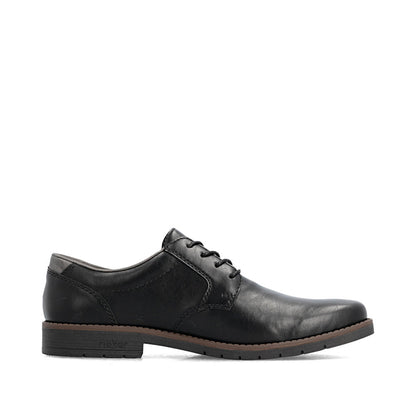 Rieker 13900-00 Black Lace Shoes