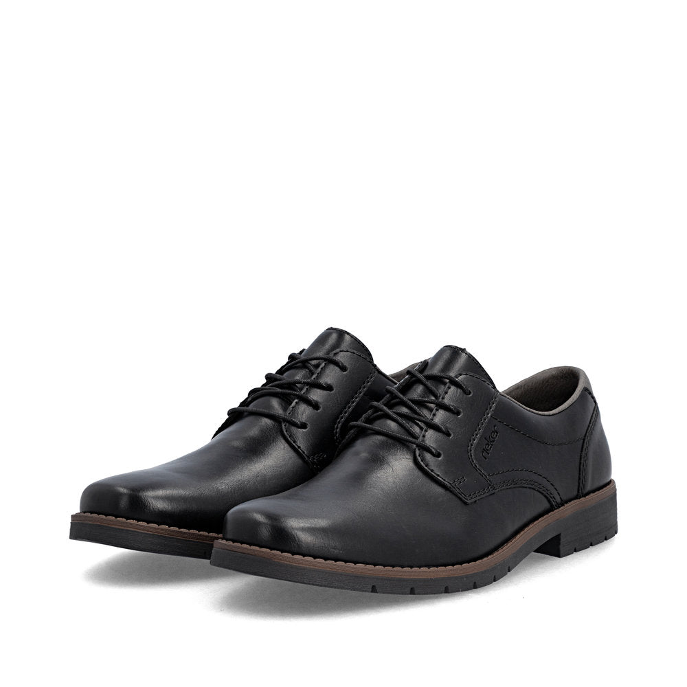 Rieker 13900-00 Black Lace Shoes