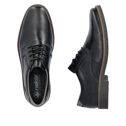 Rieker 13900-00 Black Lace Shoes