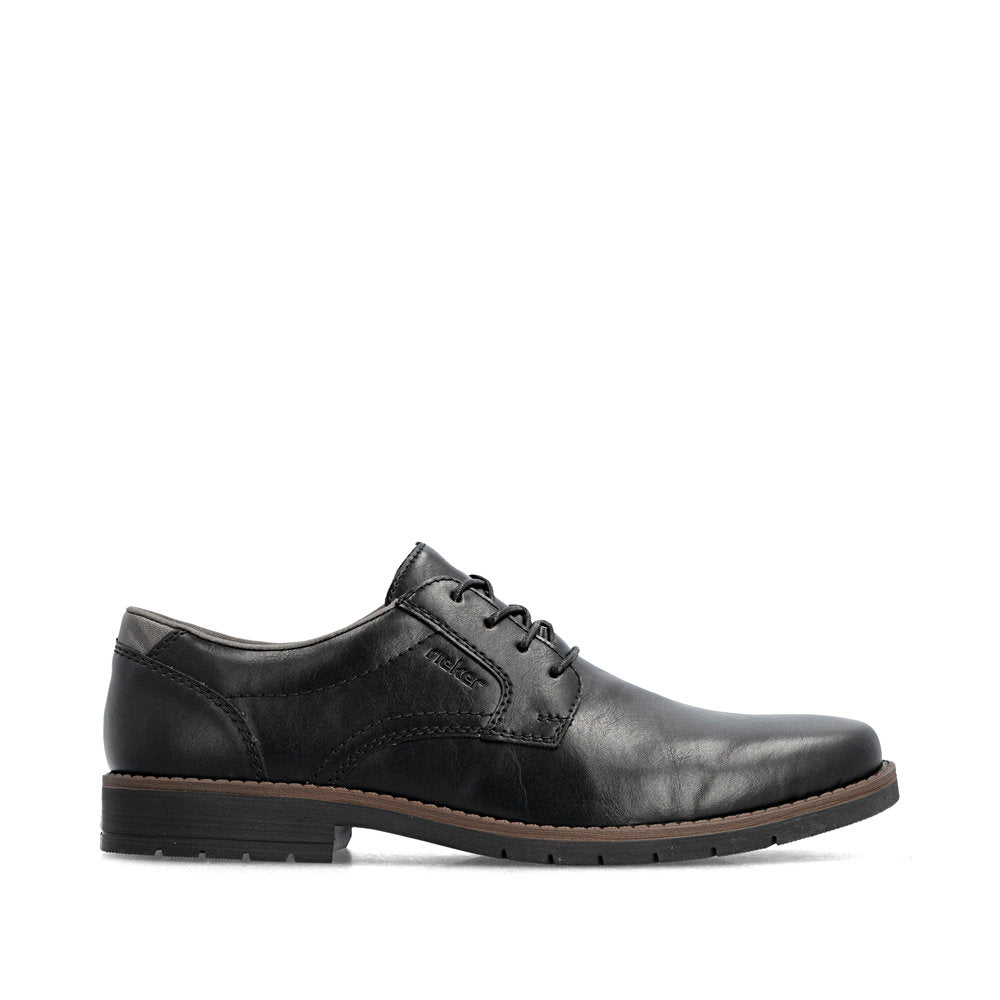 Rieker 13900-00 Black Lace Shoes