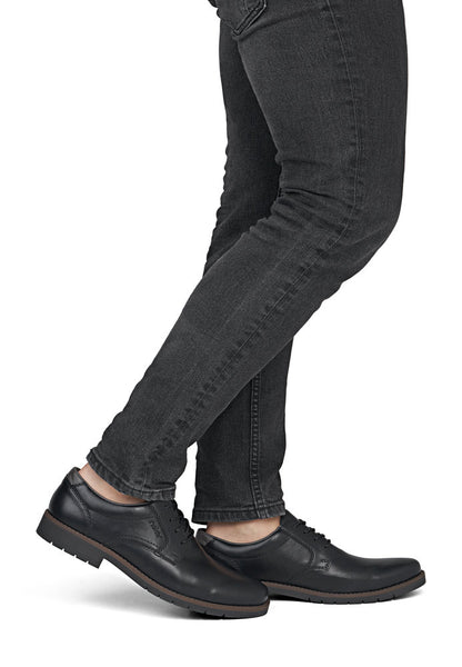 Rieker 13900-00 Black Lace Shoes