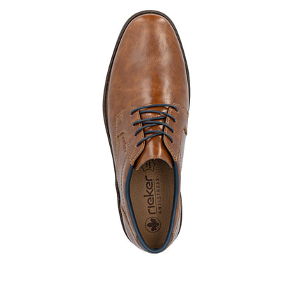 Rieker 13900-24 Peanut Brown Lace Shoes