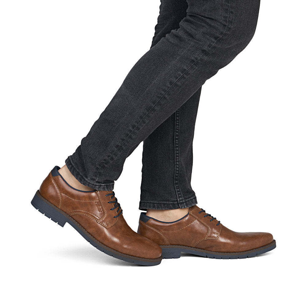 Rieker 13900-24 Peanut Brown Lace Shoes