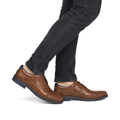Rieker 13900-24 Peanut Brown Lace Shoes