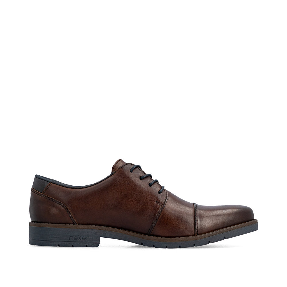 Rieker 13901-25 Brown & Navy Formal Shoes