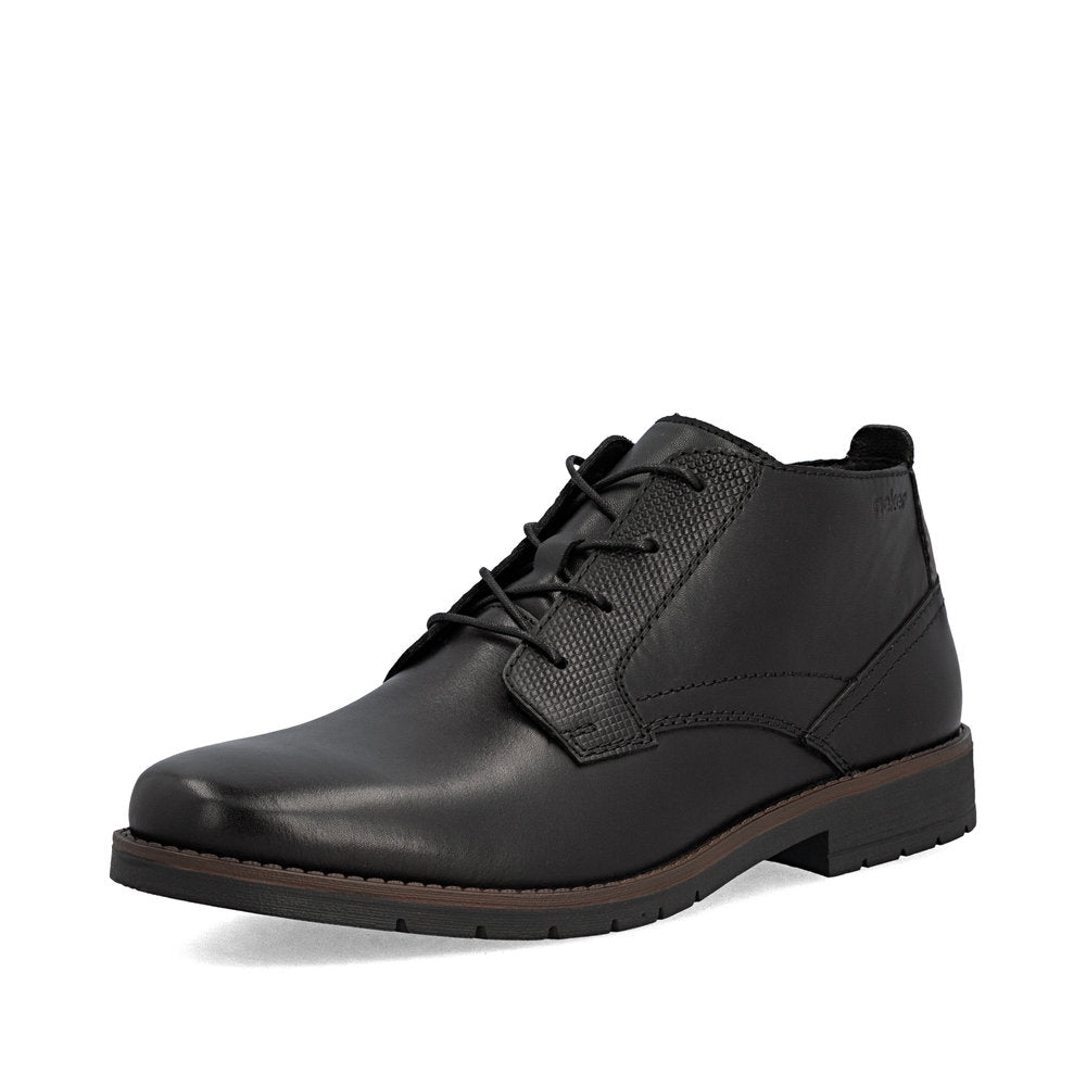 Rieker 13902-00 Black Lace Boots
