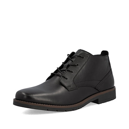 Rieker 13902-00 Black Lace Boots