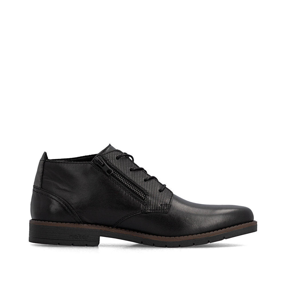 Rieker 13902-00 Black Lace Boots